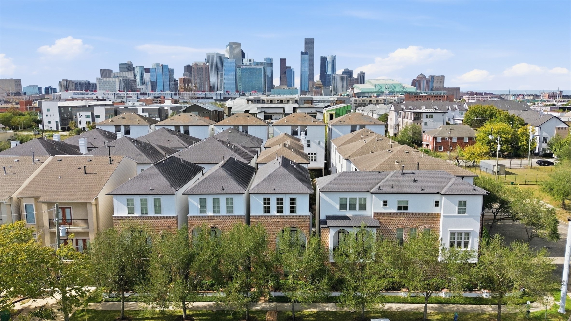 704 Paige Street Houston, TX 77003 - Photo 36 of 41 a view of a house with a big yard and large trees