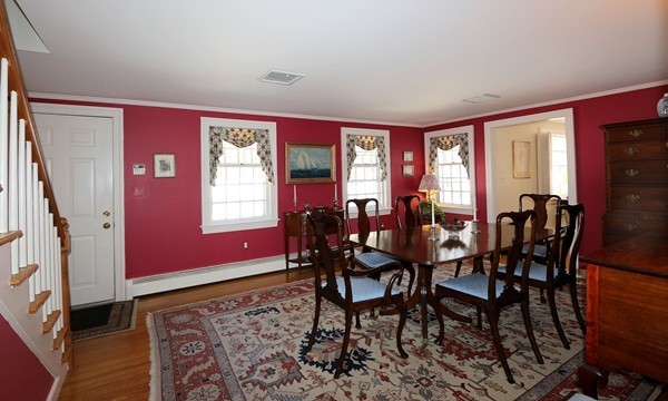 12 White Road Wayland, MA 01778 - Photo 9 of 21 a view of a dining room with furniture and window