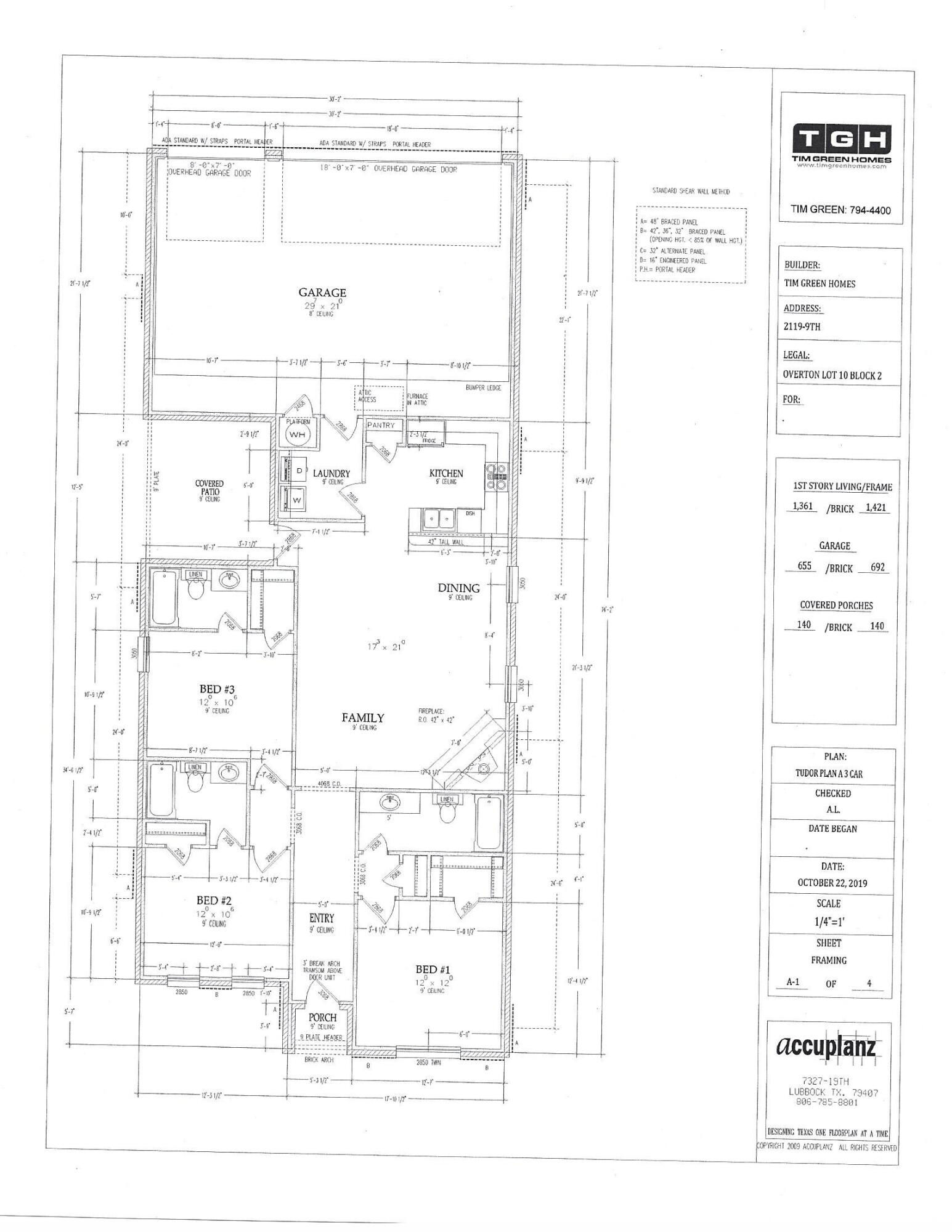 2119 9th Street Lubbock, TX 79401 - Photo 10 of 10 2119 9th Street Layout