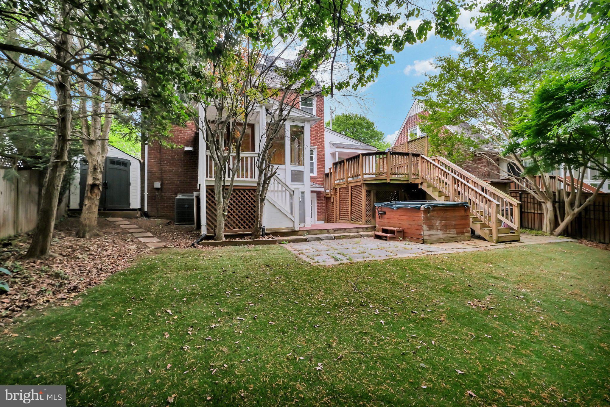 1706 North Glebe Road Arlington, VA 22207 - Photo 36 of 36 Serene backyard oasis with deck.