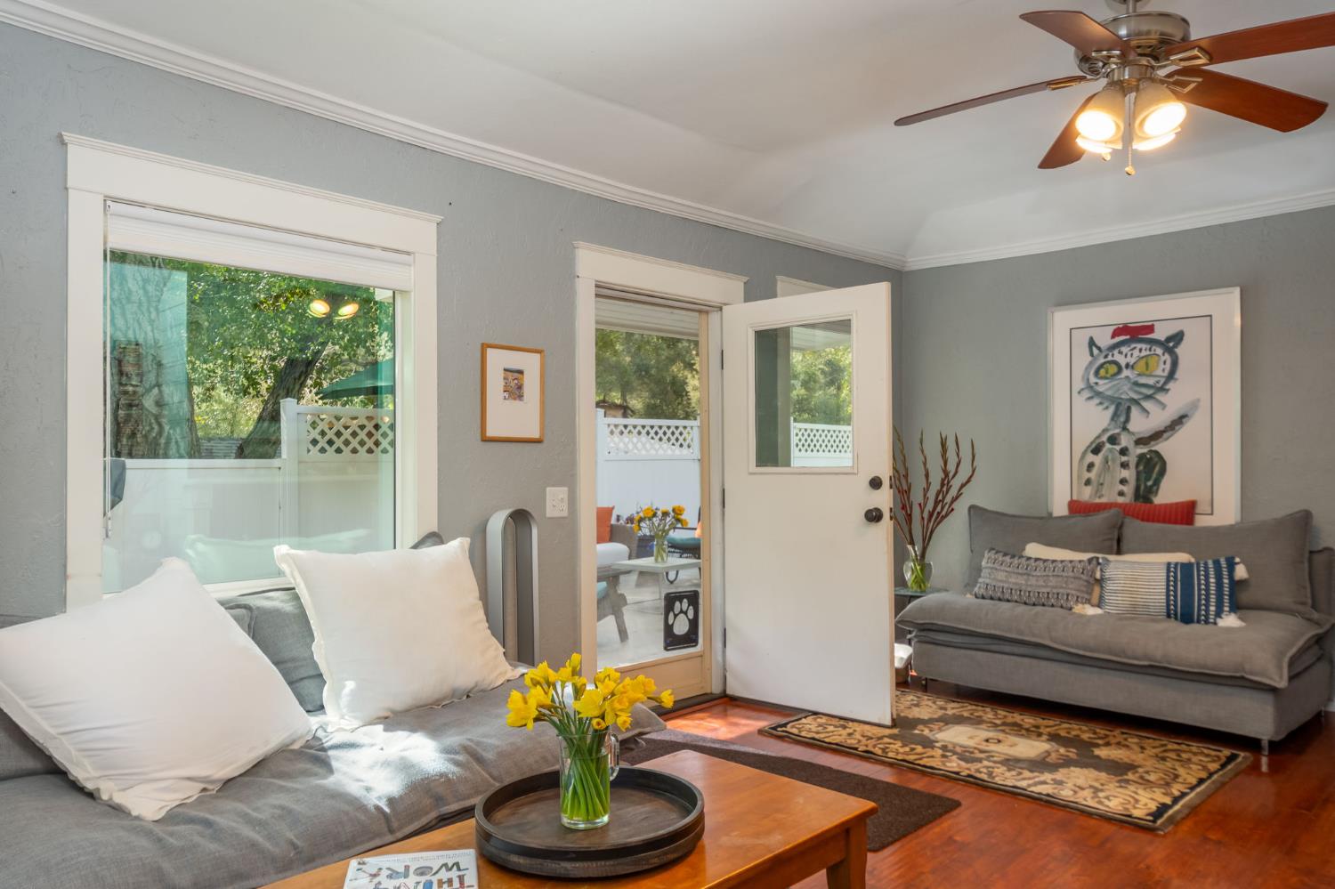 15663 Ojai Road Santa Paula, CA 93060 - Photo 5 of 47 a living room with furniture and wooden floor