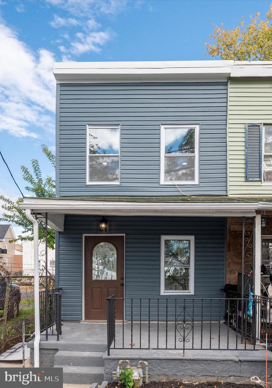 a front view of a house