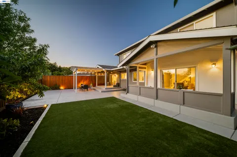 a view of a house with a patio