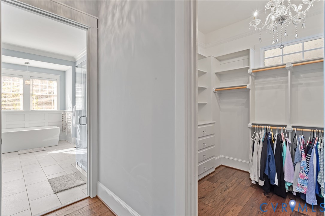 2313 Cheverton Lane Midlothian, VA 23112 - Photo 29 of 62 a view of walk in closet with empty racks