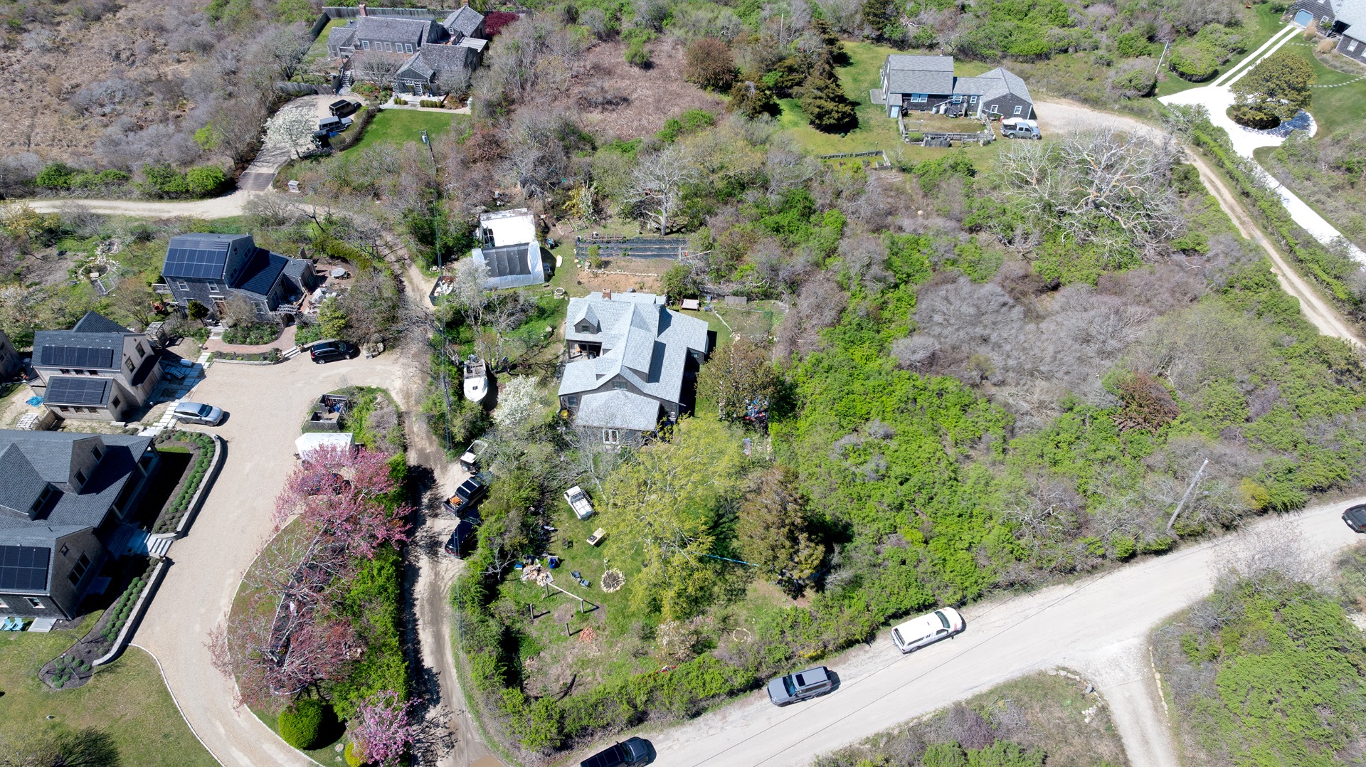 23 Dukes Road Nantucket, MA 02554 - Photo 6 of 6 an aerial view of residential houses with outdoor space