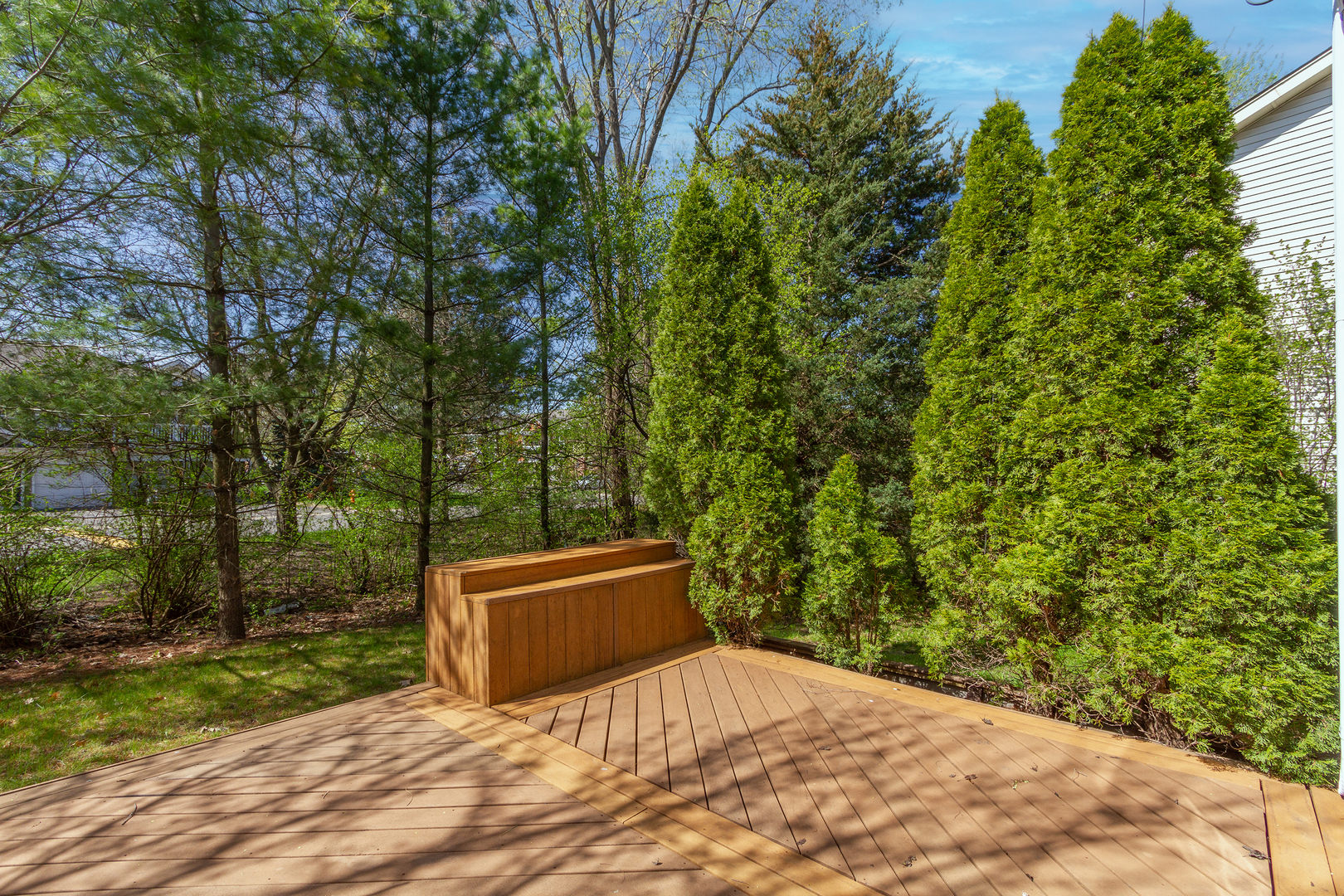 2624 Idaho Road Naperville, IL 60564 - Photo 23 of 23 a wooden bench sitting in the middle of a yard