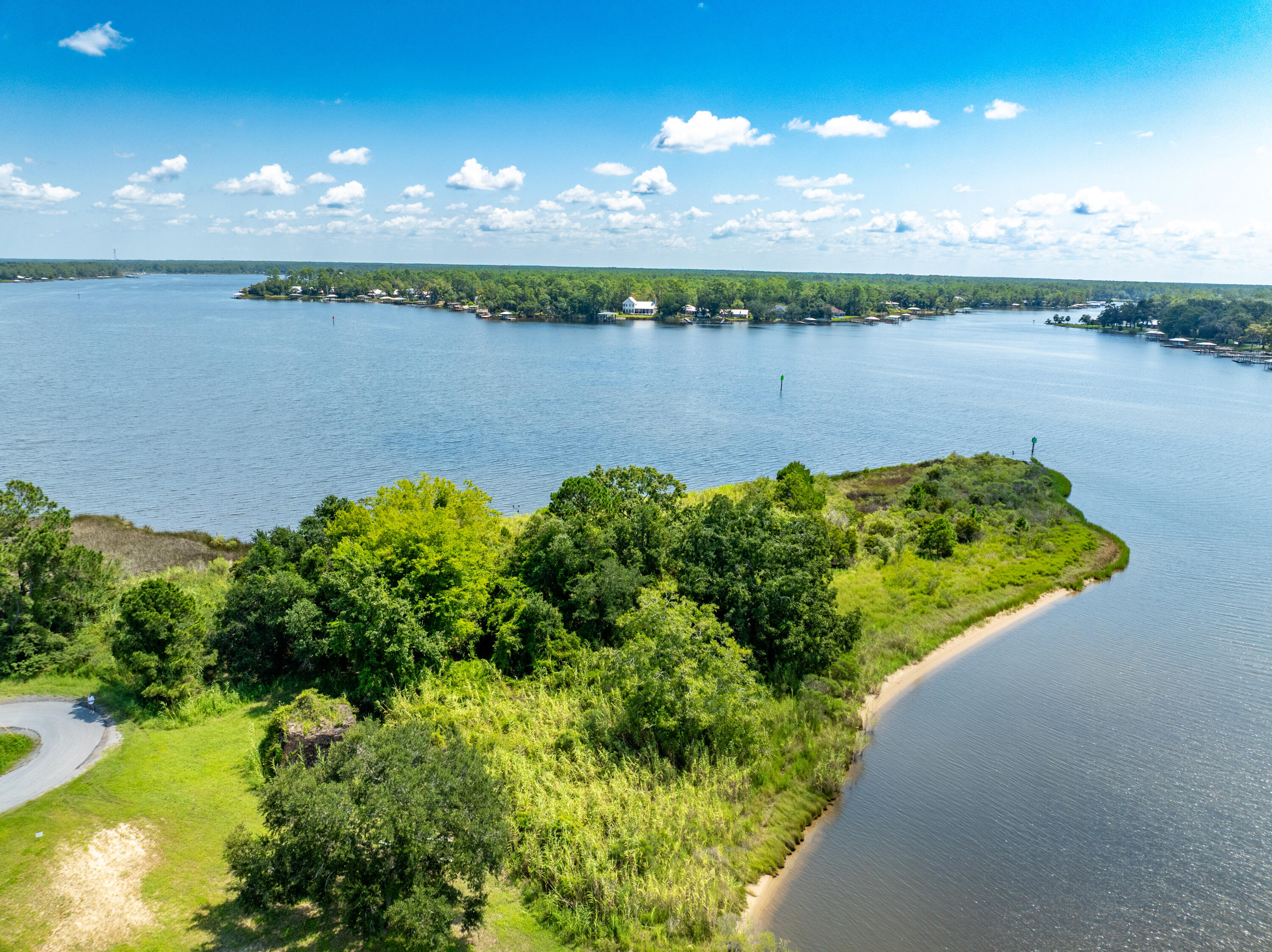 16-acres Beatrice Point Road Freeport, FL 32439 - Photo 5 of 37 a view of a lake in middle of forest