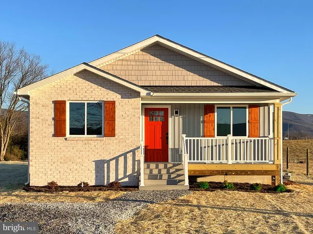 a front view of a house