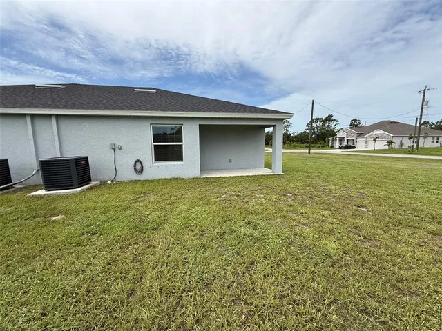 a house view with a garden space