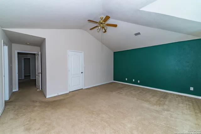 a view of an empty room