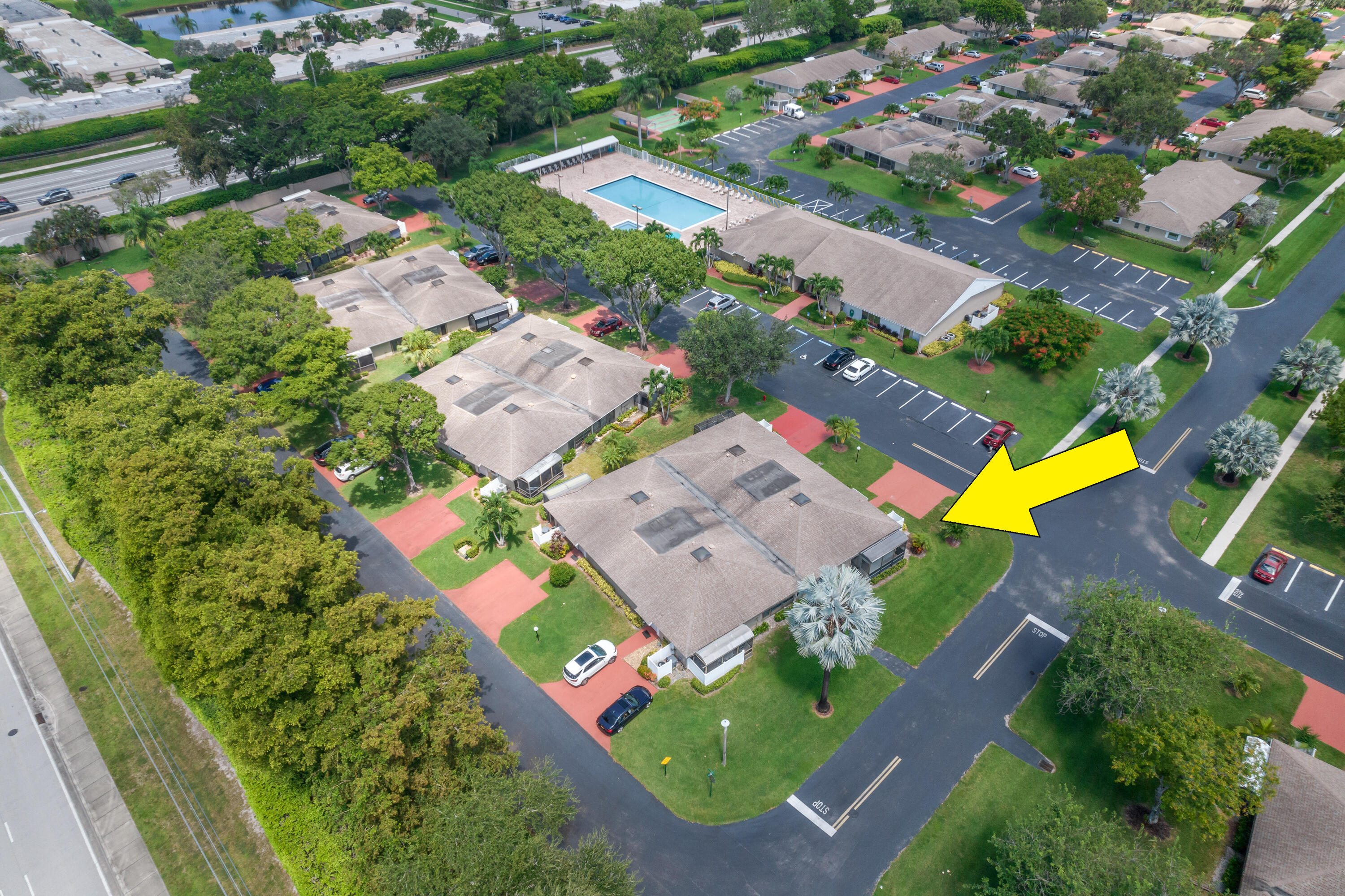 8916 Rheims Road Boca Raton, FL 33496 - Photo 28 of 31 an aerial view of a house with a yard