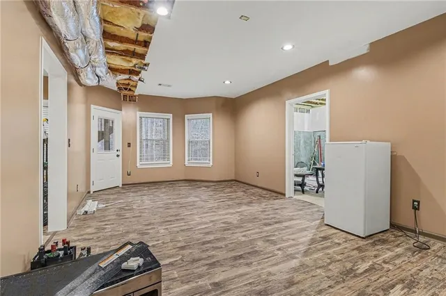 a view of an empty room