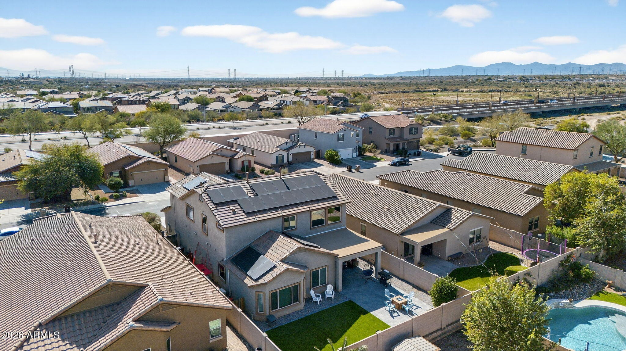 10840 West Saddlehorn Road Peoria, AZ 85383 - Photo 45 of 55 an aerial view of a house with lake view