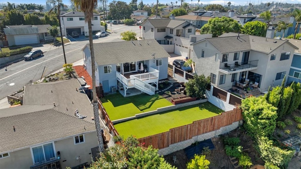 2407 Ripley Avenue Redondo Beach, CA 90278 - Photo 28 of 39 an aerial view of a house with a swimming pool and outdoor seating