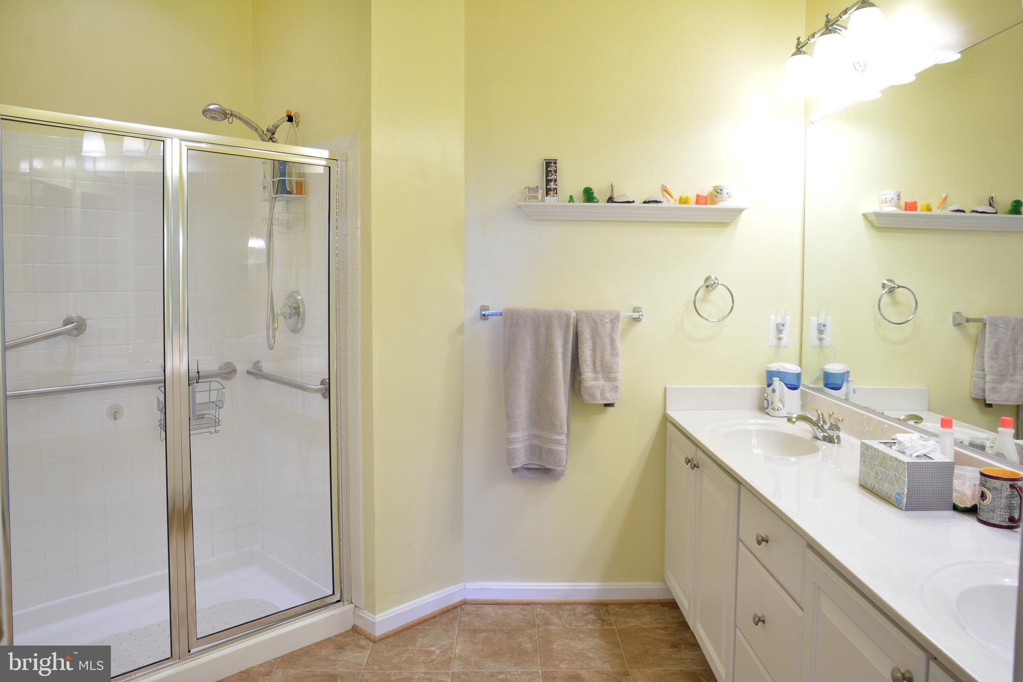 7305 Maplecrest Road, Unit 406 Elkridge, MD 21075 - Photo 18 of 26 Master Bedroom Bath With Shower and Double Sinks