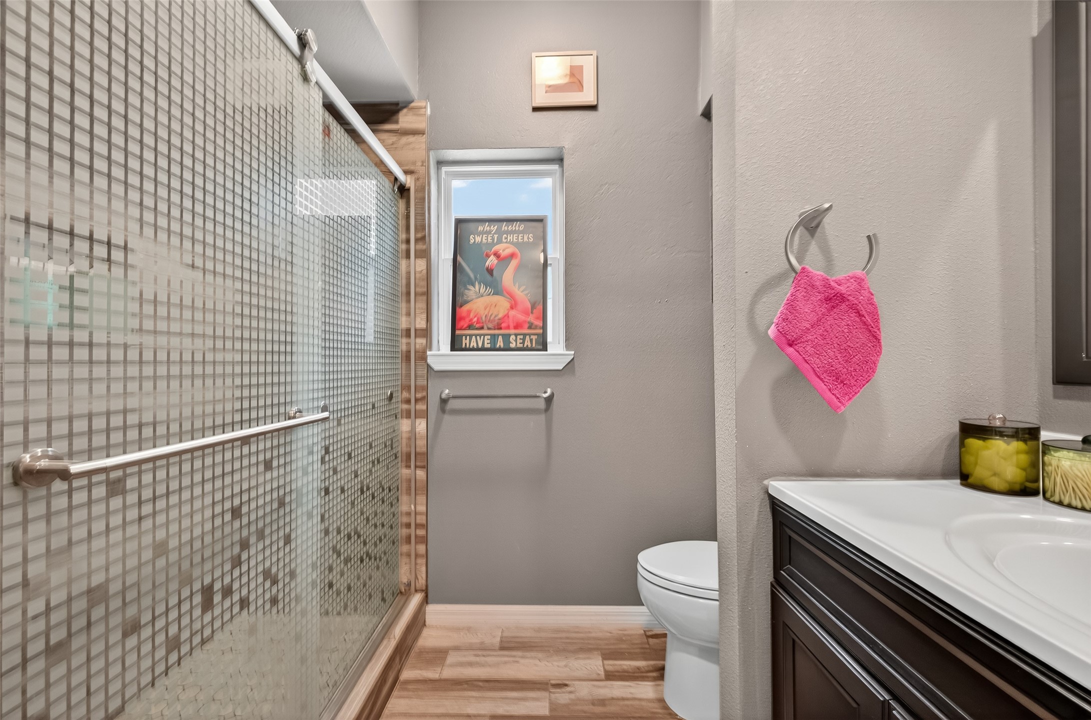 5310 Holly View Drive Houston, TX 77091 - Photo 25 of 38 a bathroom with a sink toilet and vanity