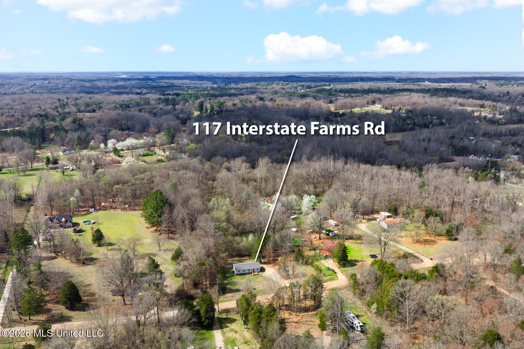 117 Interstate Hwy Farm Byhalia, MS 38611 - Photo 32 of 35 Aerial Drone Lot View