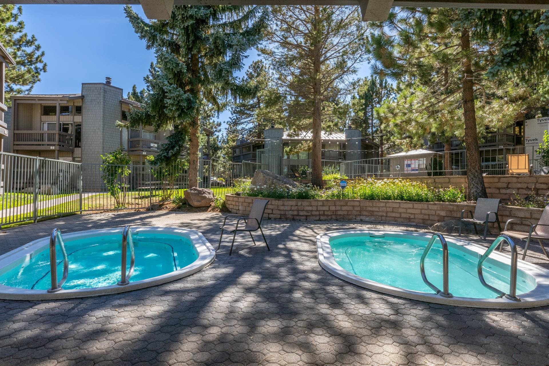 286 Old Mammoth Road, Unit 80 Mammoth Lakes, CA 93546 - Photo 17 of 19 a view of a swimming pool with a patio