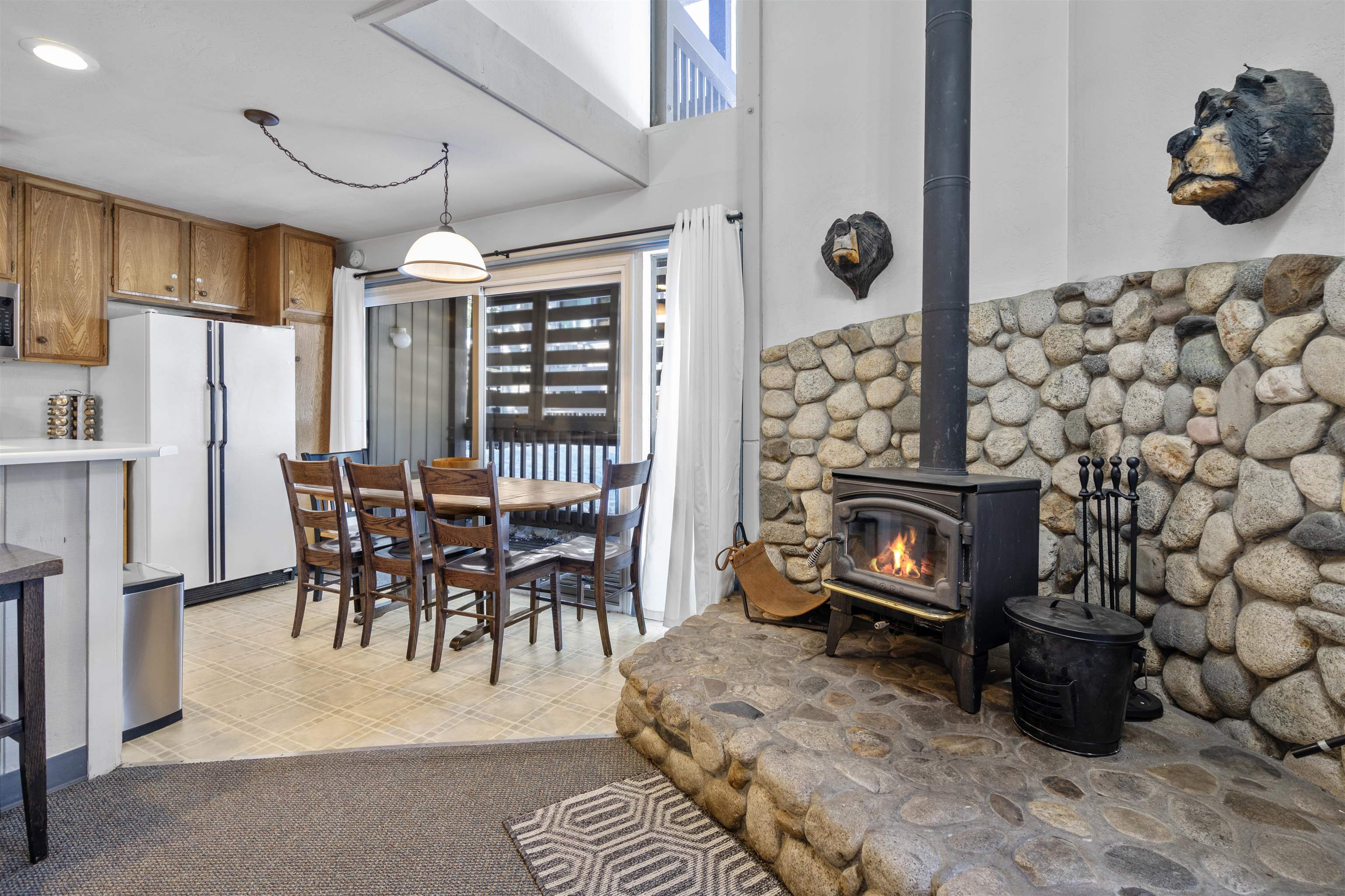 286 Old Mammoth Road, Unit 80 Mammoth Lakes, CA 93546 - Photo 4 of 19 a view of a livingroom with furniture and a fireplace