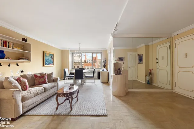 a black and white photo of a living room