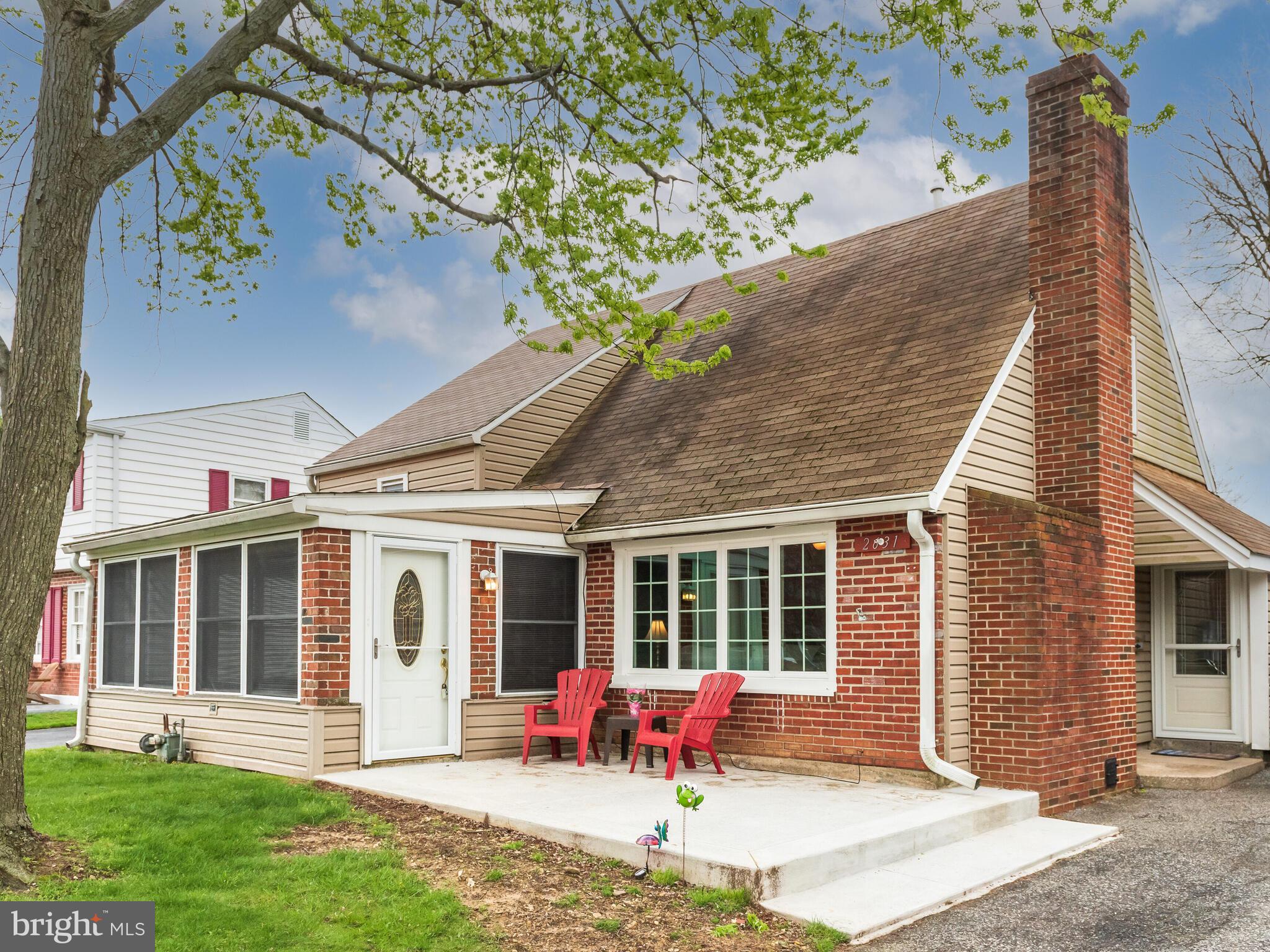 2631 Wood Road Secane, PA 19018 - Photo 2 of 32 Exterior Front w/ cement patio & enclosed porch