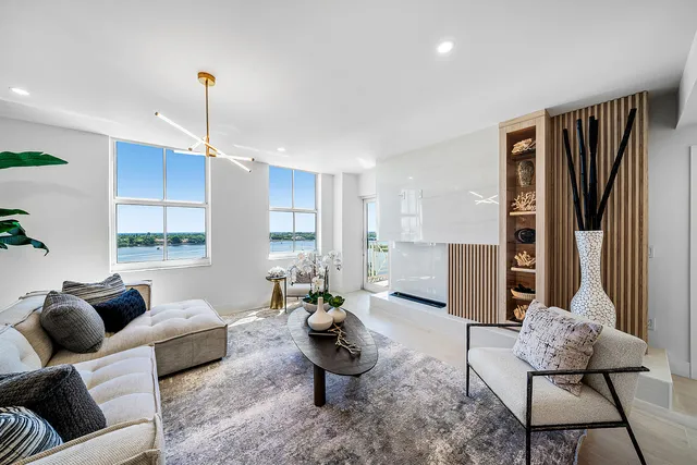 a living room with furniture or couch and a window