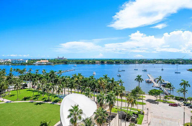 a view of a balcony with wooden floor