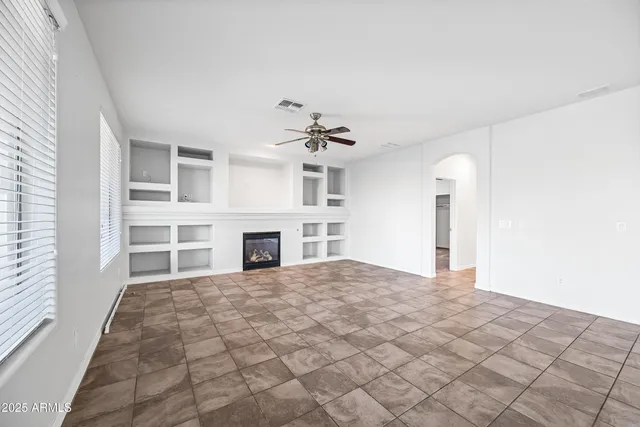 a view of a livingroom with a fireplace