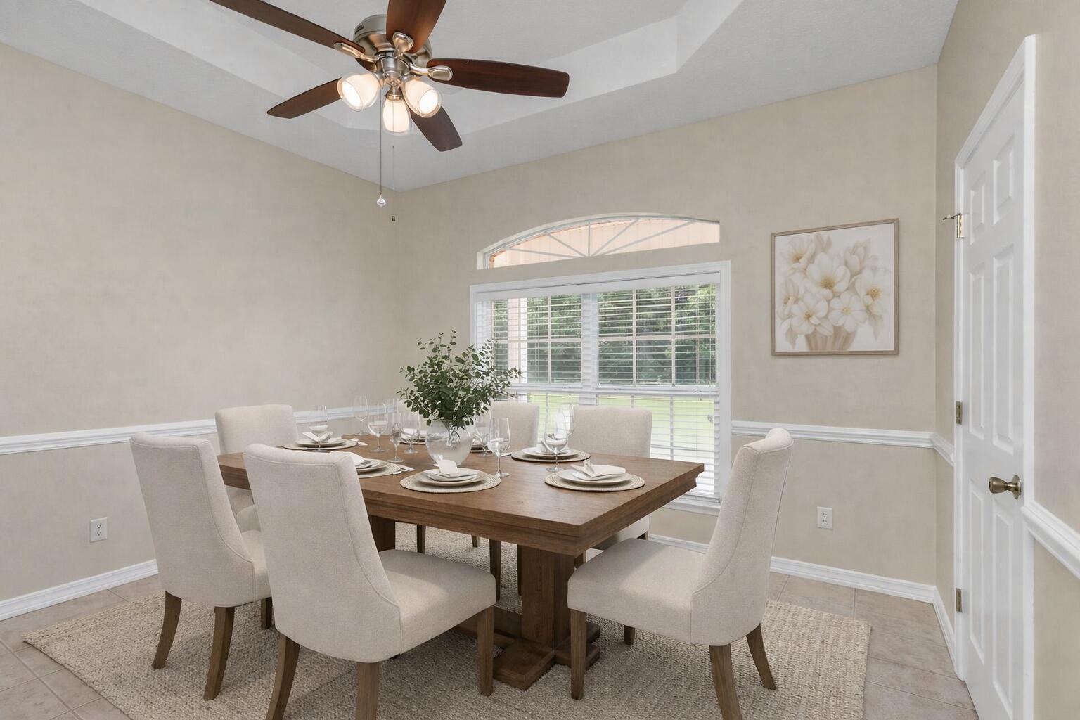5552 Frontier Drive Crestview, FL 32536 - Photo 14 of 54 a view of a dining room with furniture window and wooden floor