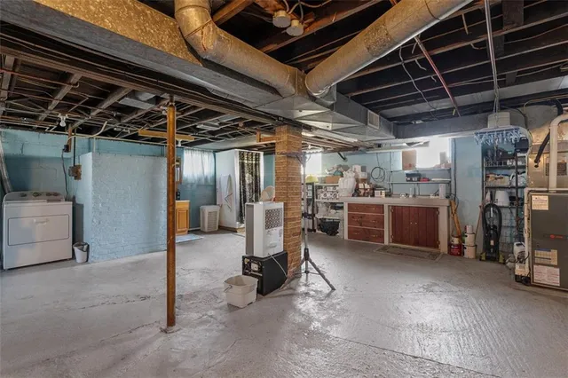 a view of a storage room