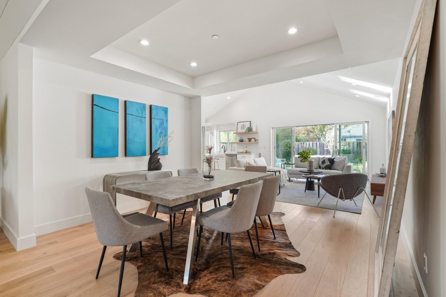 1642 Anamor Street Redwood City, CA 94061 - Photo 3 of 19 a view of a dining room with furniture window and wooden floor
