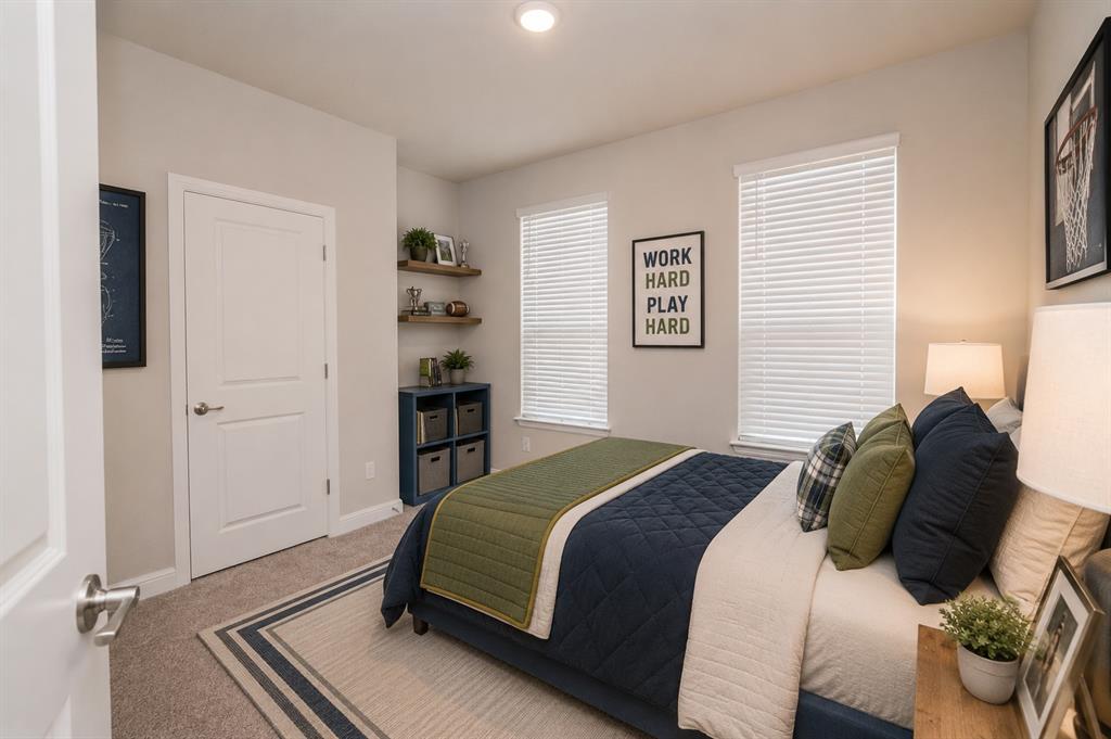 1804 Mensa Drive Haslet, TX 76052 - Photo 22 of 30 Bedroom featuring plush carpet flooring, white trim, and light-toned wall paint