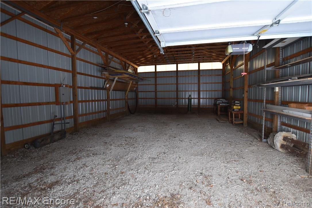 10158 South State Road Goodrich, MI 48438 - Photo 24 of 26 Interior of pole barn~220 amp electrical service