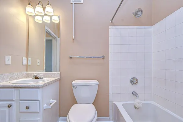 a view of a park with plants and trees