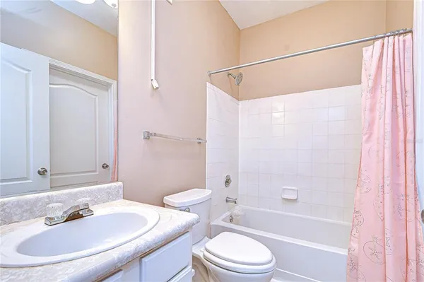 a view of a car park in front of a building