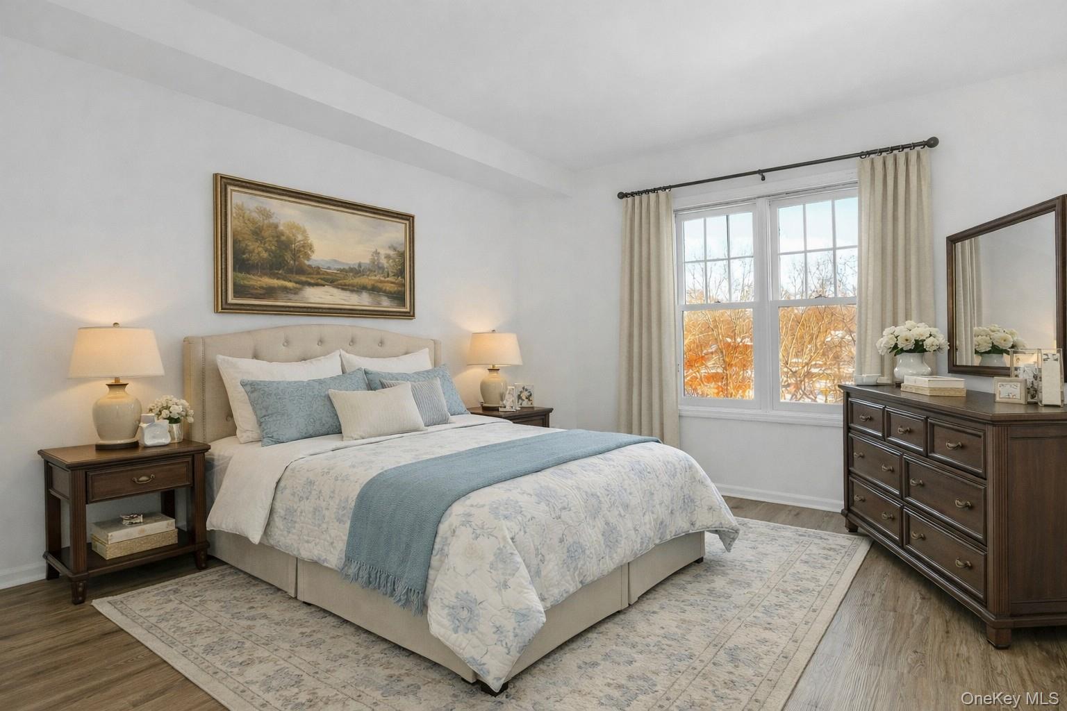 333 North State Road, Unit 22 Briarcliff Manor, NY 10510 - Photo 12 of 23 VIRTUALLY STAGED bedroom with great natural light