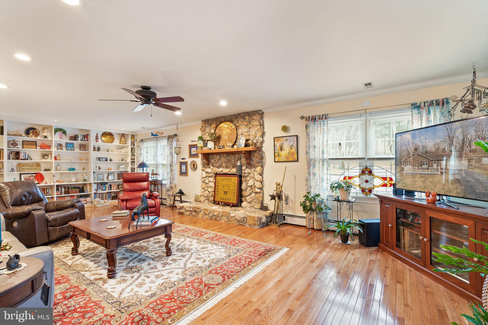 3768 Cobbler Mountain Road Delaplane, VA 20144 - Photo 14 of 47 Enormous but ultra cozy family room w/ built-ins