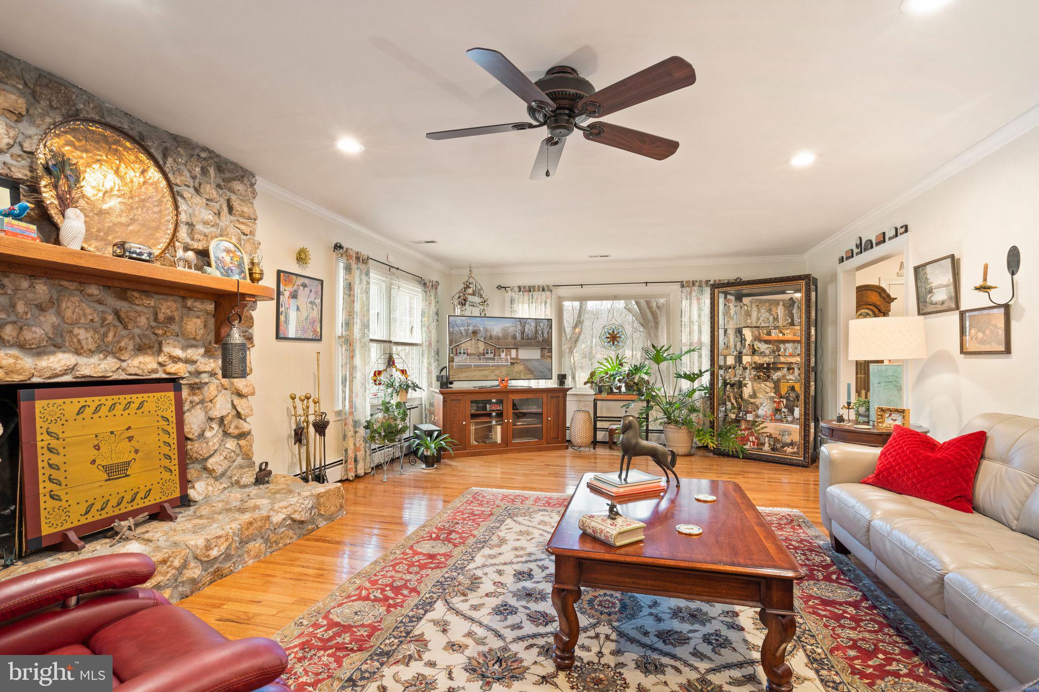 3768 Cobbler Mountain Road Delaplane, VA 20144 - Photo 16 of 47 Fireplace built w/Stone from land