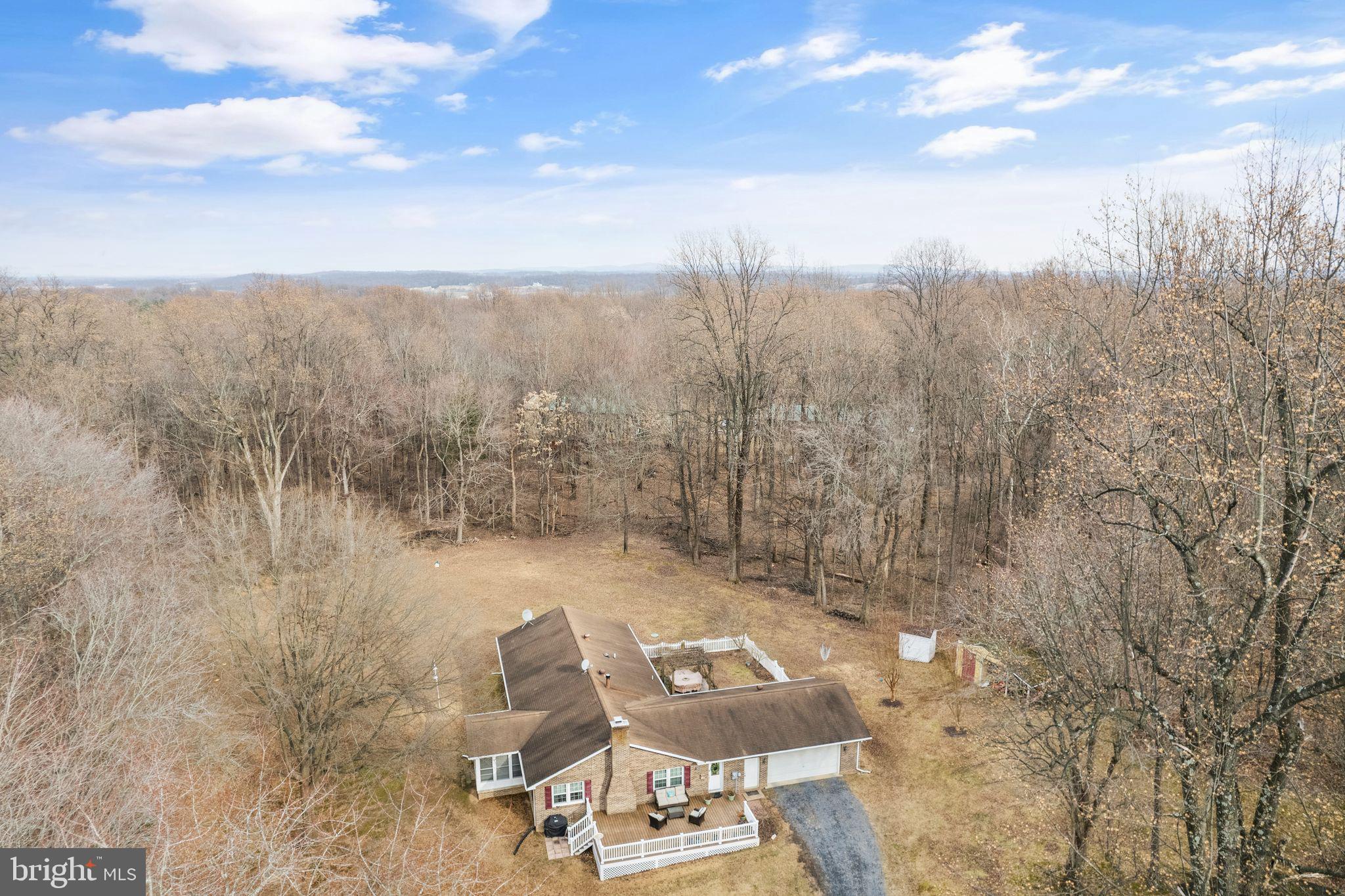 3768 Cobbler Mountain Road Delaplane, VA 20144 - Photo 4 of 47 Aerial of cleared aera around house