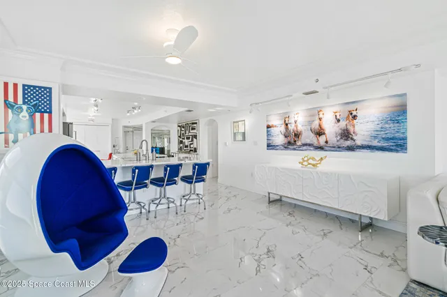 a view of a hallway with washer and dryer