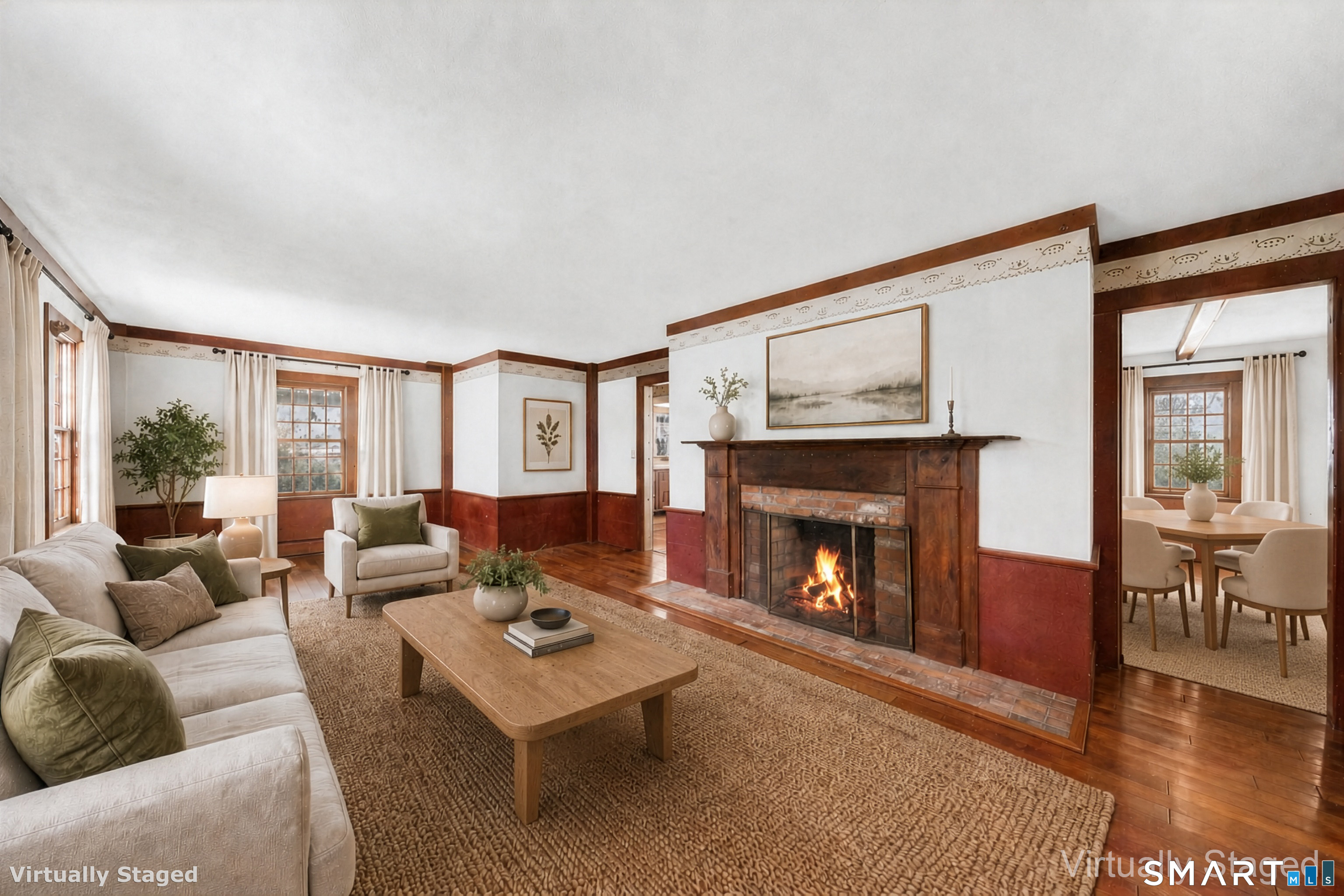 165 Leonard Road Stafford, CT 06076 - Photo 6 of 39 a living room with furniture and a fireplace