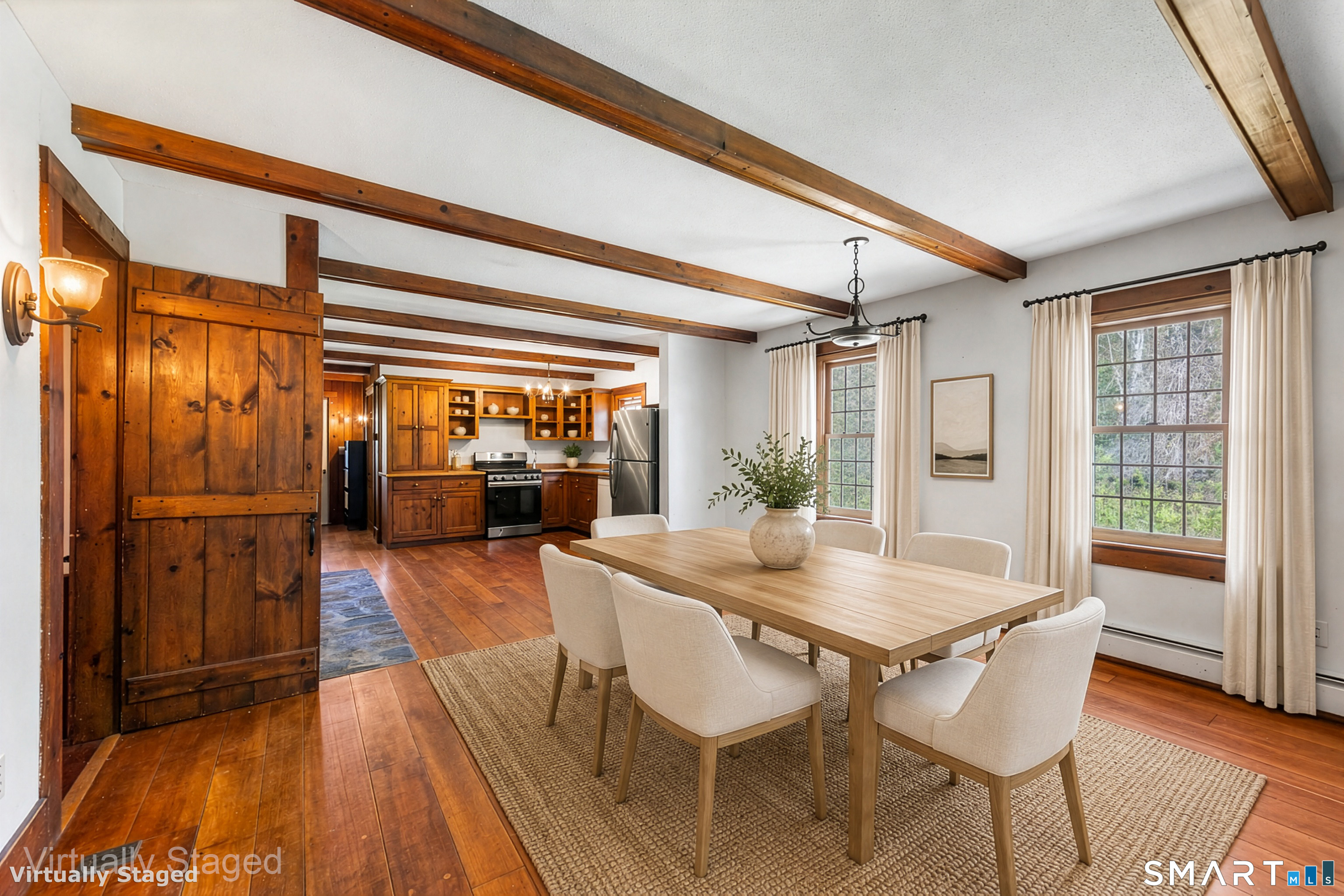 165 Leonard Road Stafford, CT 06076 - Photo 8 of 39 a dining room with furniture and wooden floor