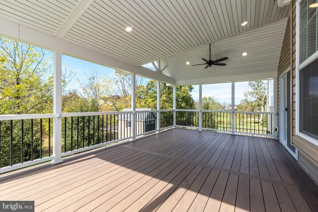 a view of wooden deck