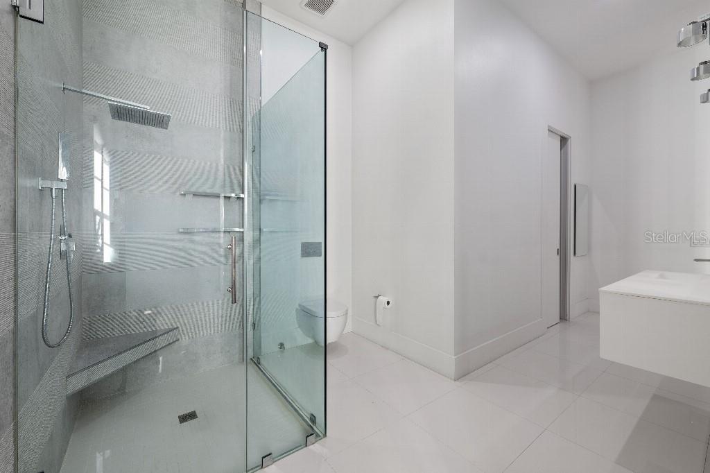 19002 Deer Point Place Odessa, FL 33556 - Photo 36 of 50 a bathroom with a shower and a glass door