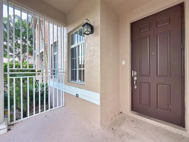 a view of a front door