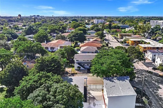 an aerial view of multiple house