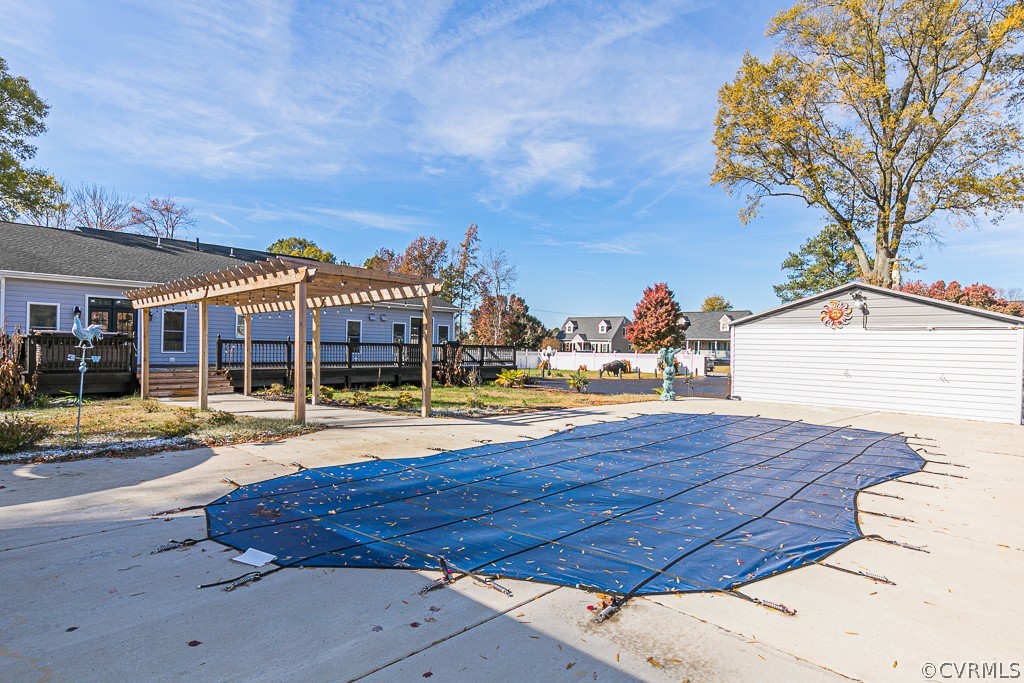 1982 Mountain Road Glen Allen, VA 23060 - Photo 11 of 49 a view of a swimming pool with an outdoor space and seating area