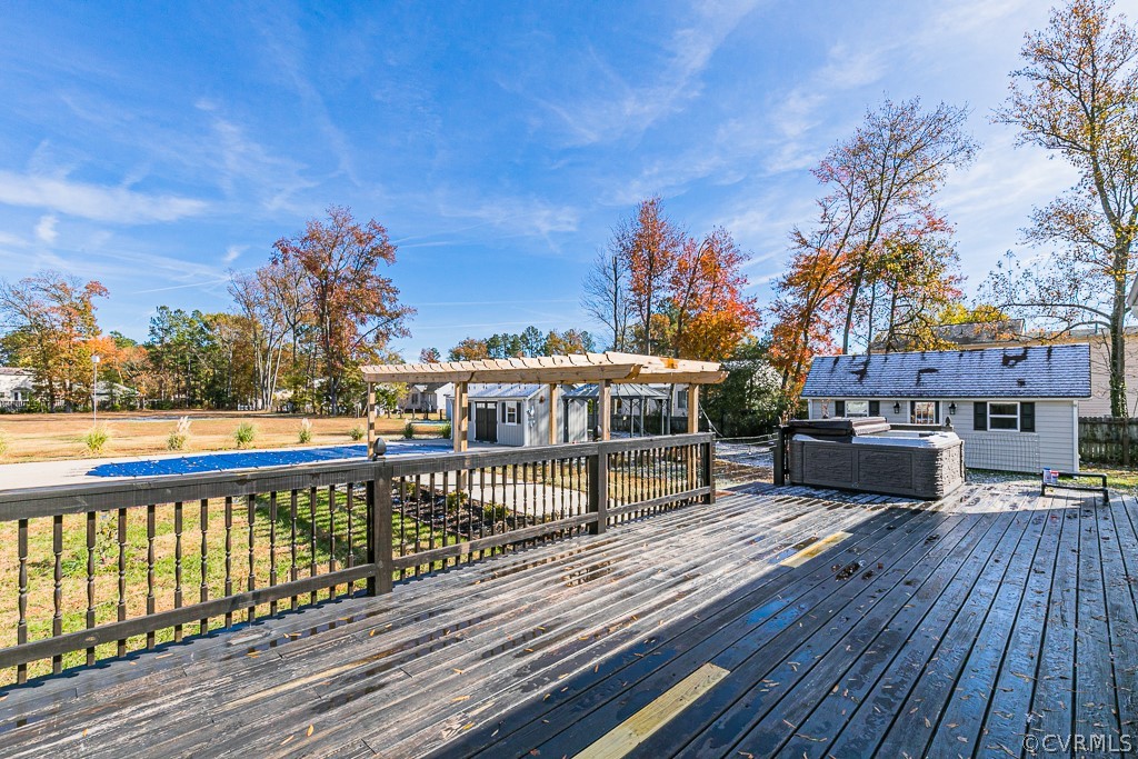 1982 Mountain Road Glen Allen, VA 23060 - Photo 13 of 49 a view of a house with wooden deck