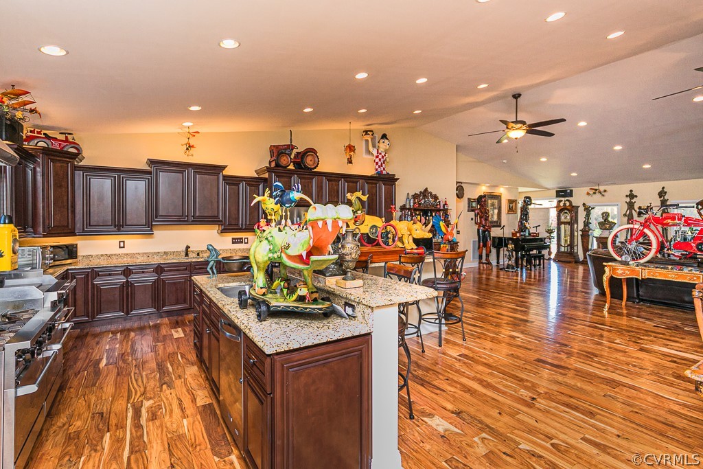 1982 Mountain Road Glen Allen, VA 23060 - Photo 14 of 49 a living room with lots of furniture and kitchen view