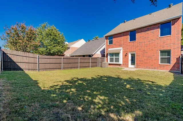 a backyard of a house